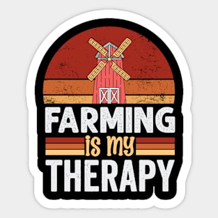 Farming is my therapy Sticker